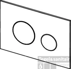 Bedieningsplaat Toilet TECE Loop Kunststof Glans Chroom -Geberiter Meubels Geschaft bedieningsplaat toilet tece loop kunststof glans chroom tech2