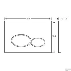 Bedieningsplaat Voor Geberit UP320 Boss & Wessing Mat Wit -Geberiter Meubels Geschaft bedieningsplaat voor geberit up320 boss wessing mat wit tech