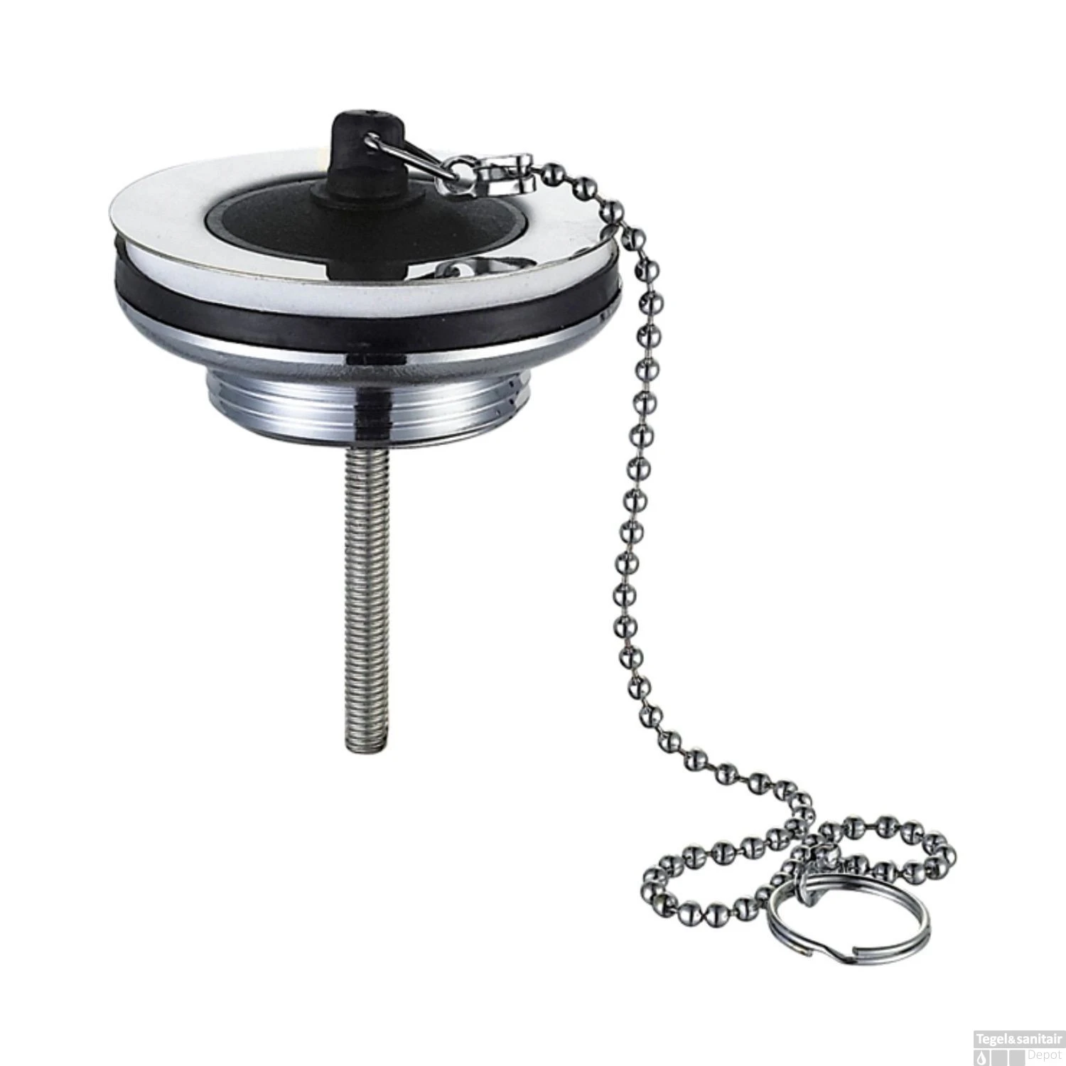 Bekersifon Boss & Wessing 5/4 33 Cm Met Plug En Ketting - Afbeelding 2