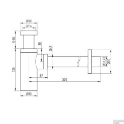 Bekersifon Brauer Black Mat Zwart -Geberiter Meubels Geschaft bekersifon brauer black mat zwart tech