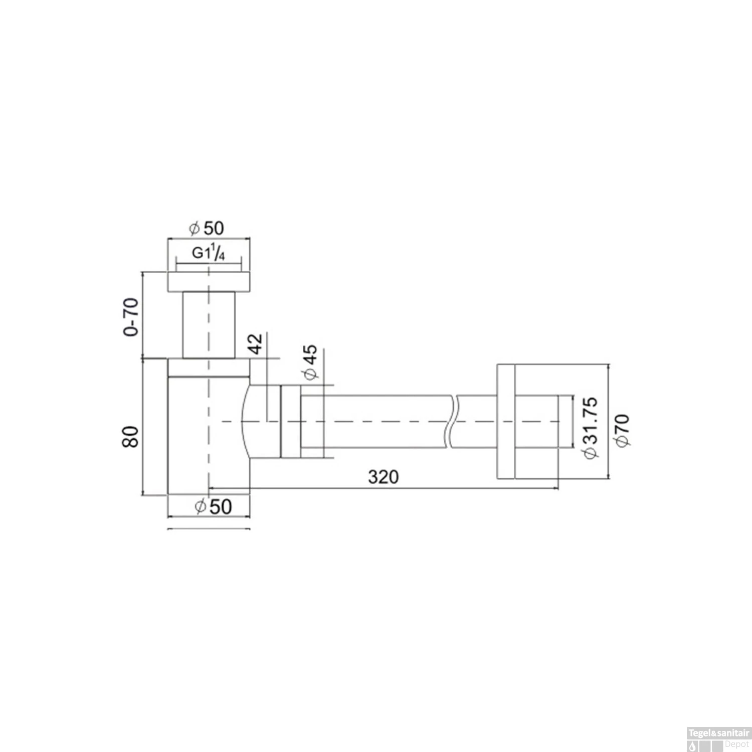Bekersifon Brauer Ichoice Design Verlaagd Mat Zwart 5 Bekersifon Brauer Ichoice Design Verlaagd Mat Zwart - Afbeelding 3