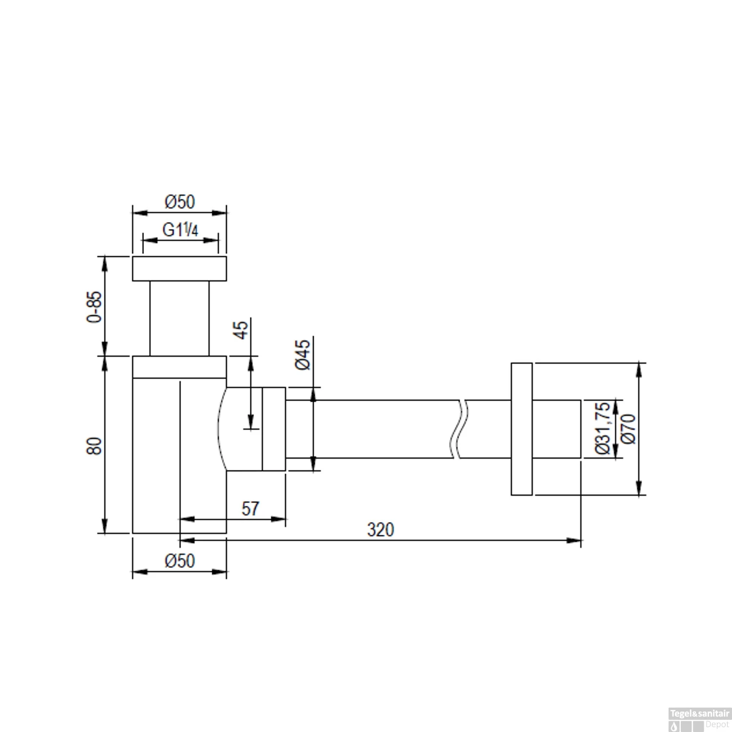 Bekersifon Design Brauer Copper Edition Ichoice Mini Koper 4 Bekersifon Design Brauer Copper Edition Ichoice Mini Koper - Afbeelding 2