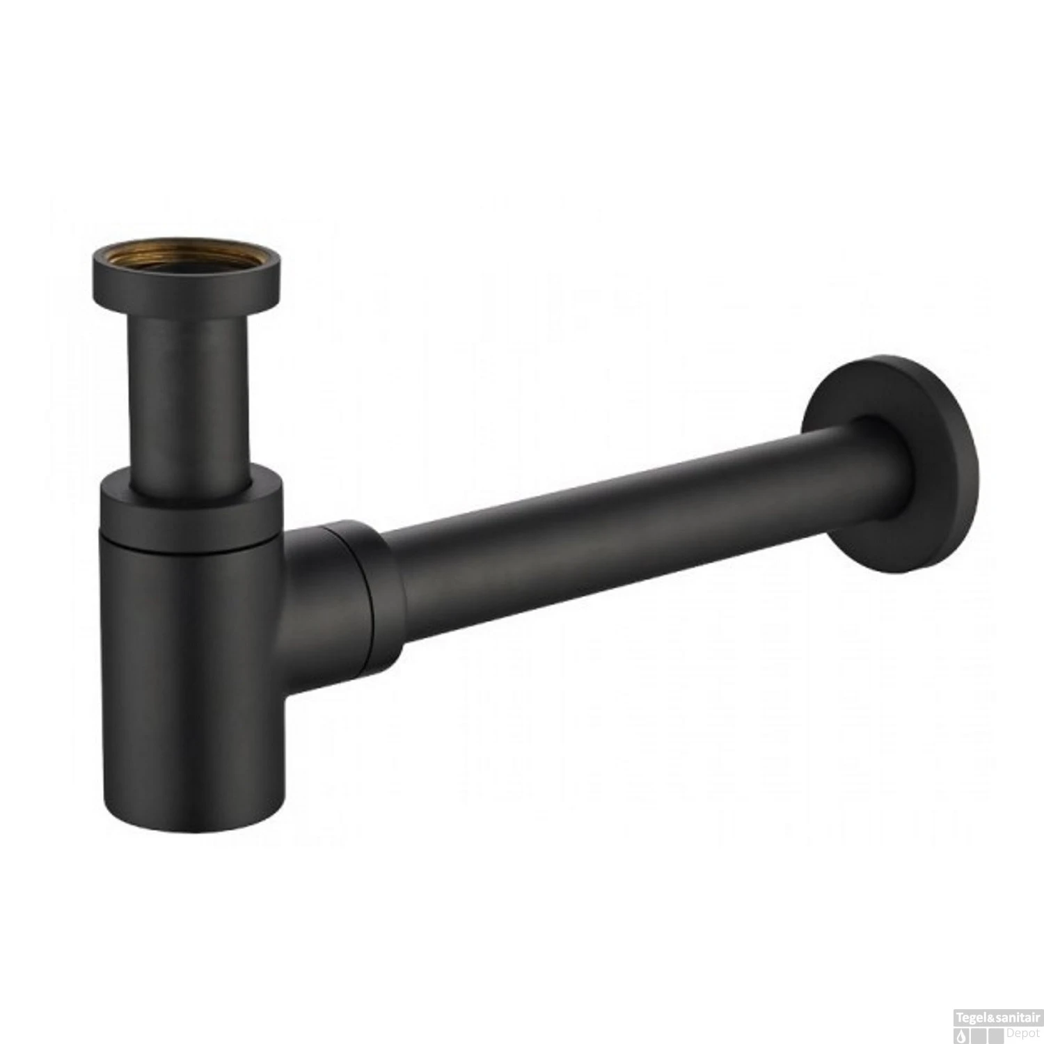 BWS Sifon Star Luxe Laag 5/4" Mat Zwart - Afbeelding 2