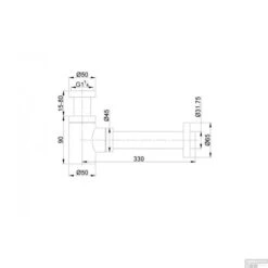 BWS Sifon Star Luxe Laag 5/4" Mat Zwart -Geberiter Meubels Geschaft bws sifon star luxe laag 11 4inch mat zwart tech