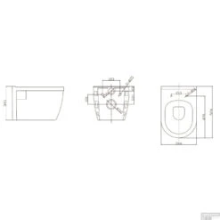 BWS Wandcloset Prio Diepspoel Rimless Exclusief Zitting Wit -Geberiter Meubels Geschaft bws wandcloset prio diepspoel rimless exclusief zitting wit tech