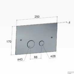 Bedieningspaneel Hotbath Cobber T.b.v. Geberit UP320 Mat Wit OUTLET -Geberiter Meubels Geschaft cba320wh bedieningspaneel hotbath cobber t.b.v. geberit up320 mat wit tech 1