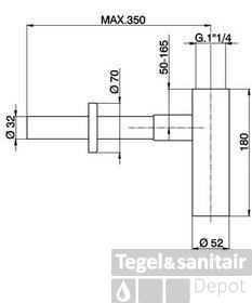Cisal Less Design Sifon ZA004070