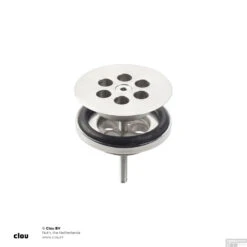 Clou Wash Me Plug Tbv Siliconen Waterstop RVS Geborsteld