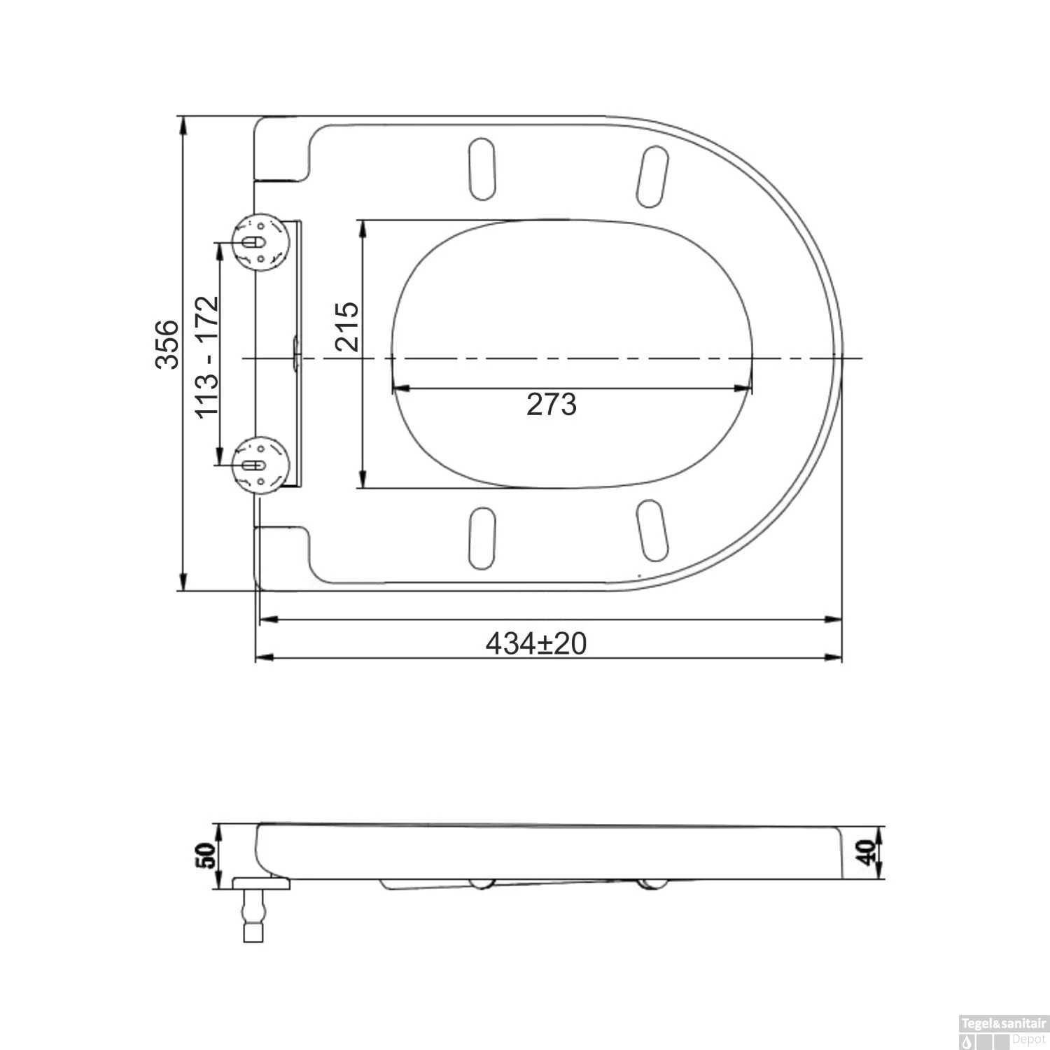 Closetzitting Wiesbaden DeeLine QuickRelease Met Softclose Deksel 5 Closetzitting Wiesbaden DeeLine QuickRelease Met Softclose Deksel - Afbeelding 3