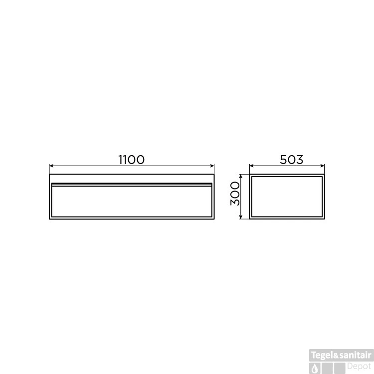 Clou Hammock Frame Kokerprofiel Kast Zonder Bodem RVS Mat Zwart 110x50.3x30cm - Afbeelding 5
