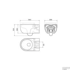 Clou Hammock Wandtoilet 37x56x33cm Zwart Mat Keramiek Versie 56cm -Geberiter Meubels Geschaft clou hammock wandtoilet 37x56x33cm zwart mat keramiek versie 56cm tech