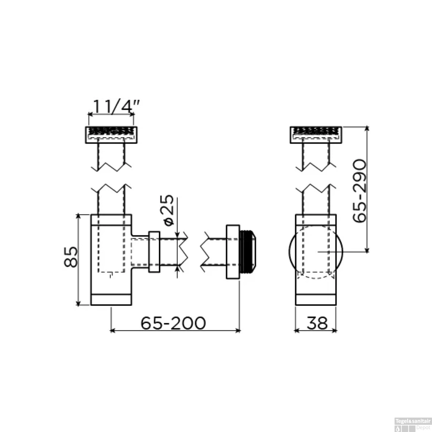 Design Fonteinsifon Clou Mini Suk Tbv Fonteinen Mat Wit 4 Design Fonteinsifon Clou Mini Suk Tbv Fonteinen Mat Wit - Afbeelding 2