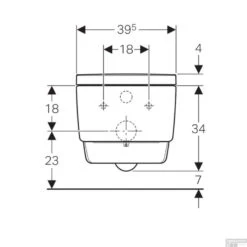Douche WC Geberit AquaClean Mera Classic Met Geurafzuiging Warme Luchtdroging En Ladydouche Met Softclose En Deksel Wit -Geberiter Meubels Geschaft douche wc geberit mera classic alpien wit 146200211 tech2