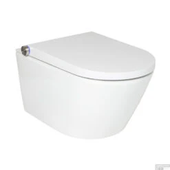 Douche WC RapoWash Basic Met Bidetspoeler En Afstandsbediening Rimless Wit -Geberiter Meubels Geschaft douche wc rapowash basic wit detail6