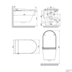 Douche WC Wiesbaden Vesta-Comfort Randloos Wandcloset Wit -Geberiter Meubels Geschaft douche wc wiesbaden vesta comfort randloos wandcloset wit tech