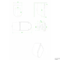 Douche WC Wiesbaden Vesta-ECO Randloos Wandcloset Wit -Geberiter Meubels Geschaft douche wc wiesbaden vesta eco randloos wandcloset wit 32.3620 tech