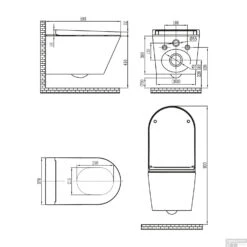 Douche WC Wiesbaden Vesta-ECO Randloos Wandcloset Wit -Geberiter Meubels Geschaft douche wc wiesbaden vesta eco randloos wandcloset wit 32.3620 tech2