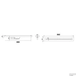 Douchegoot Boss & Wessing Colorato 80 Cm RVS -Geberiter Meubels Geschaft douchegoot boss wessing lusso 80 cm rvs tech