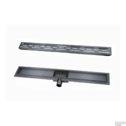 Douchegoot Wiesbaden Met Flens 80x7cm 6.7cm Diep Gunmetal -Geberiter Meubels Geschaft douchegoot wiesbaden met flens 80x7cm 6.7cm diep gunmetal 2