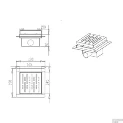 Doucheput Best Design N-Square Met Flens 15x15x7.7cm RVS -Geberiter Meubels Geschaft doucheput best design n square met flens 15x15x7.7cm rvs 3803175 tech