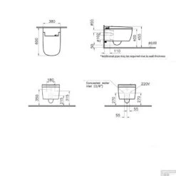 Douchewc VitrA V-care 1.1 Basic V-Care Randloos Incl. Kinderfunctie & Ontkalkingsfunctie Bidetfunctie En Afstandsbediening -Geberiter Meubels Geschaft douchewc vitra v care 1.1 basic v care randloos incl. kinderfunctie ontkalkingsfunctie bidetfunctie en afstandsbediening tech