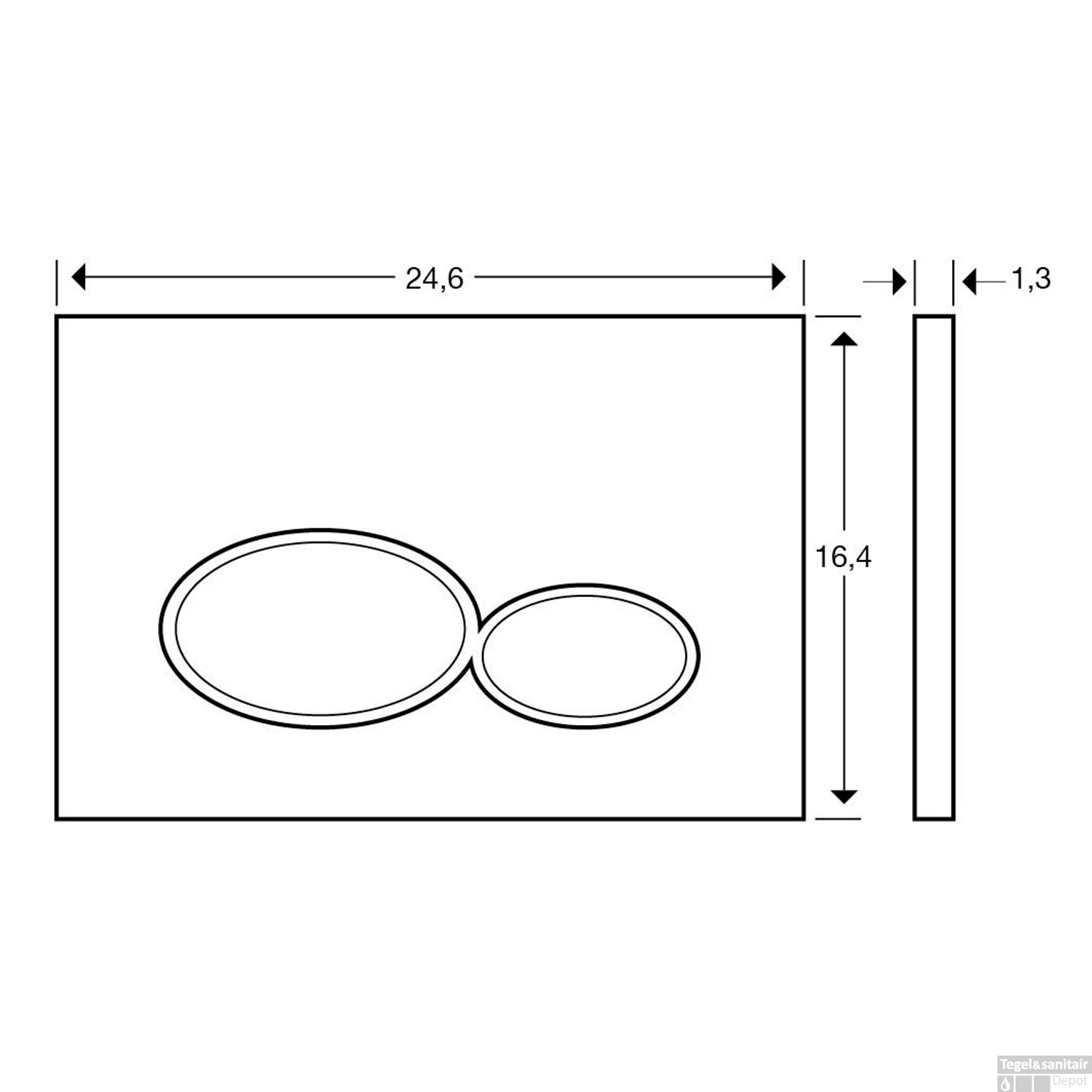 Geberit UP320 Toiletset Compleet | Inbouwreservoir | Wandcloset Wiesbaden Vesta Randloos 52cm | Set24 Met Drukplaat 5 Geberit UP320 Toiletset Compleet | Inbouwreservoir | Wandcloset Wiesbaden Vesta Randloos 52cm | Set24 Met Drukplaat - Afbeelding 3