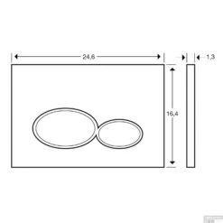 Geberit UP320 Toiletset Set45 Wiesbaden Vesta Rimless Mat Zwart Met Matzwarte Drukplaat -Geberiter Meubels Geschaft drukplaat wiesbaden milo mat zwart tech 4