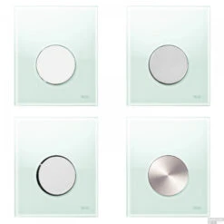 Urinoir Set Salenzi Hung Achterinlaat Mat Zwart Met TECE Loop Drukplaat Glas -Geberiter Meubels Geschaft drukplaten loop mintgroen 1