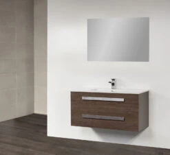 Badkamermeubel Exclusive Pisa 100cm Black Wood -Geberiter Meubels Geschaft dsc03975 2 1