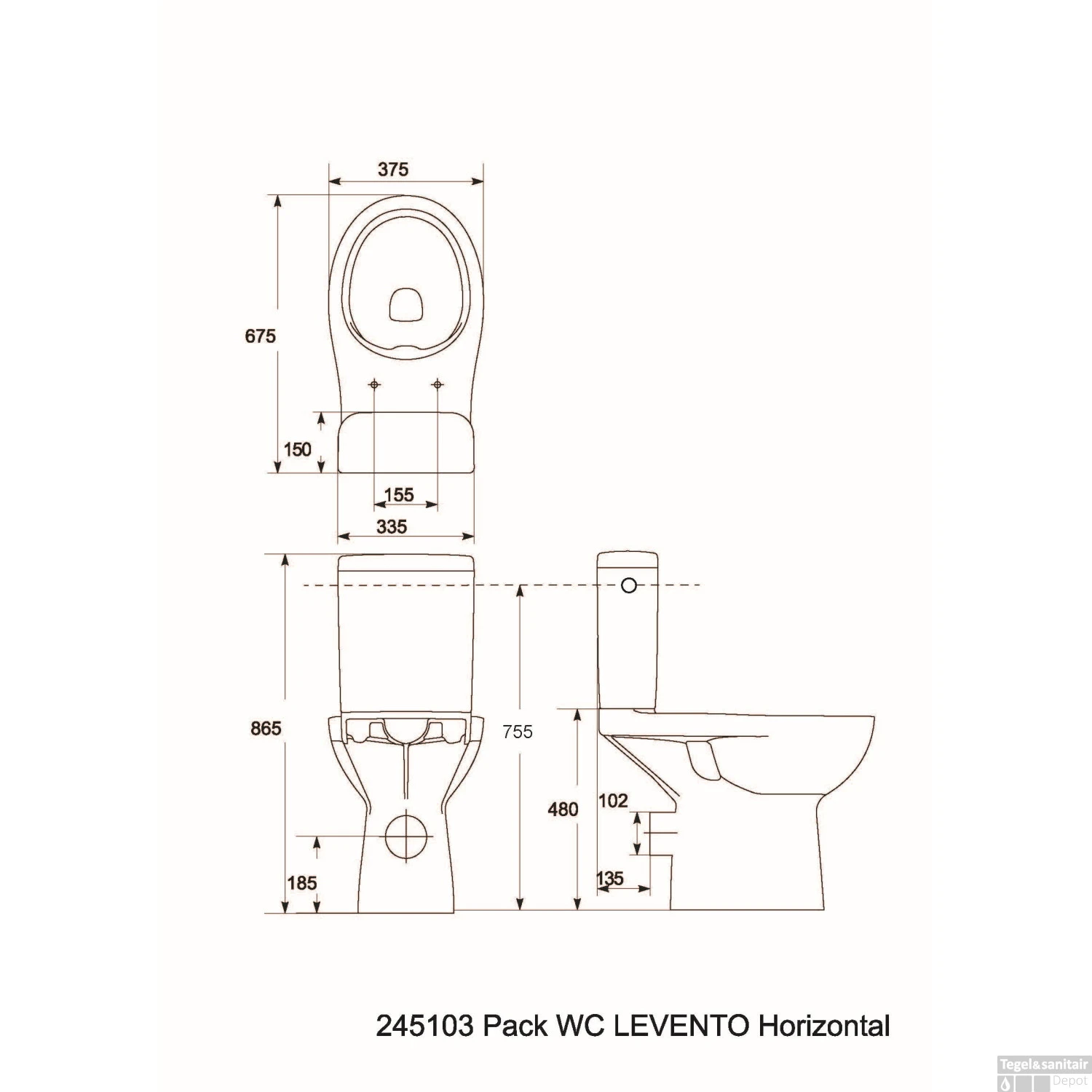 Duoblok Allibert Levanto 86,5x67,5cm PK Wit 9 Duoblok Allibert Levanto 86,5x67,5cm PK Wit - Afbeelding 7