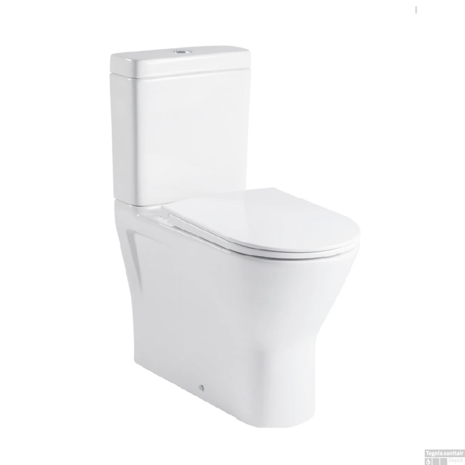 Duoblok VM X-Comfort Verhoogd Rimless (Inclusief Zitting En Reservoir) Universele Muuraansluiting H/PK Wit