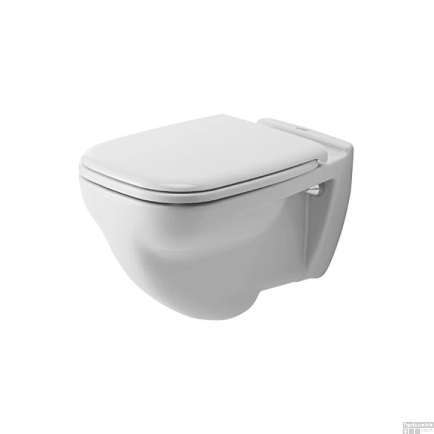Duravit D-Code Closetzitting Met Deksel En Softclose Systeem 44.3x35.9x5 Cm Duroplast Wit - Afbeelding 2