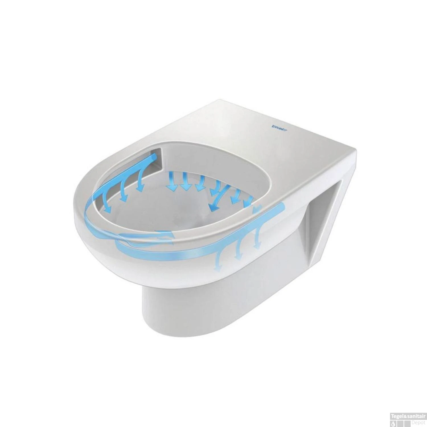 Duravit DuraStyle Basic Wandcloset Pack Diepspoel En Softclose Closetzitting 37.3x54x39.3 Cm Keramiek En Duroplast Wit 6 Duravit DuraStyle Basic Wandcloset Pack Diepspoel En Softclose Closetzitting 37.3x54x39.3 Cm Keramiek En Duroplast Wit - Afbeelding 4