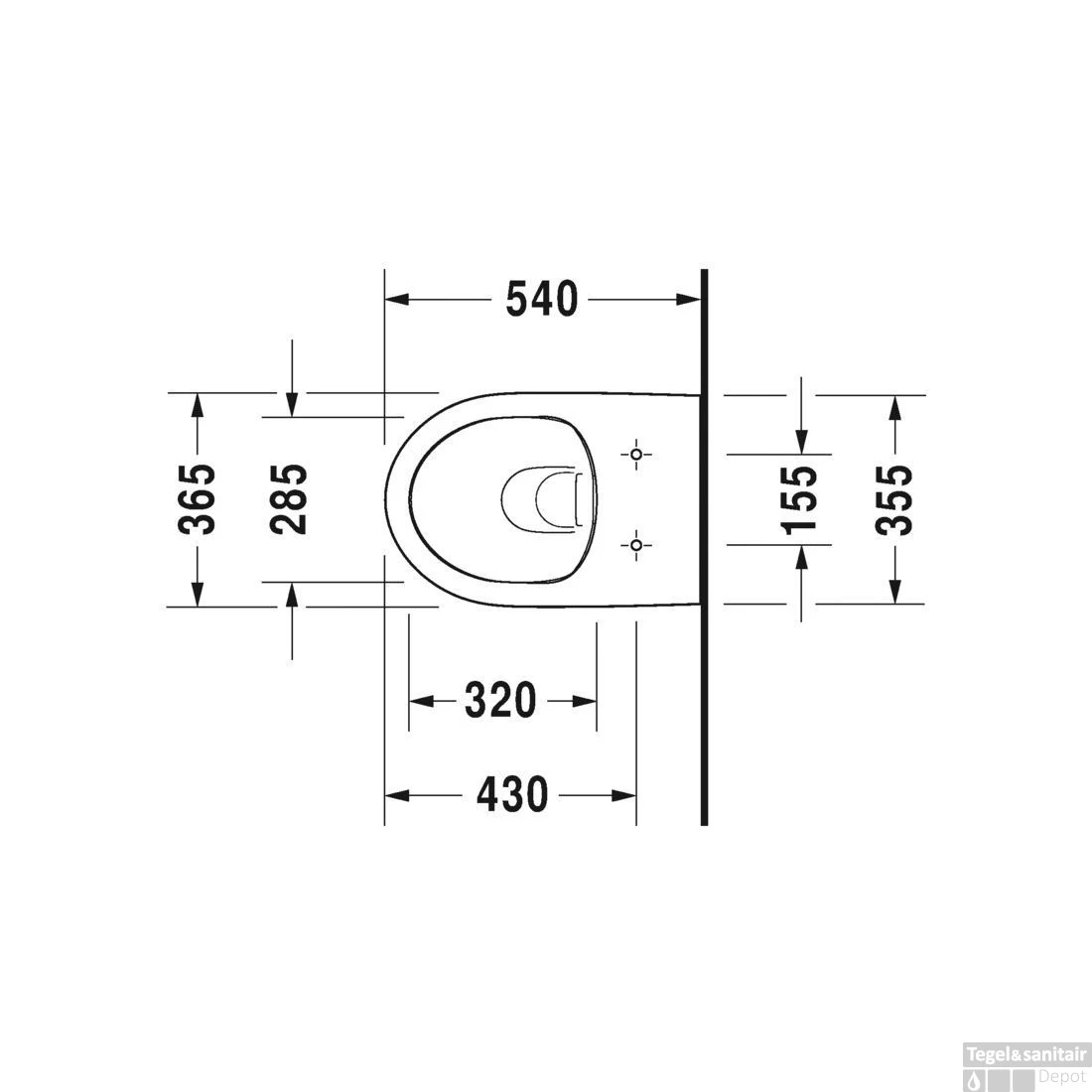 Duravit DuraStyle Basic Wandcloset Pack Diepspoel En Softclose Closetzitting 37.3x54x39.3 Cm Keramiek En Duroplast Wit 8 Duravit DuraStyle Basic Wandcloset Pack Diepspoel En Softclose Closetzitting 37.3x54x39.3 Cm Keramiek En Duroplast Wit - Afbeelding 6