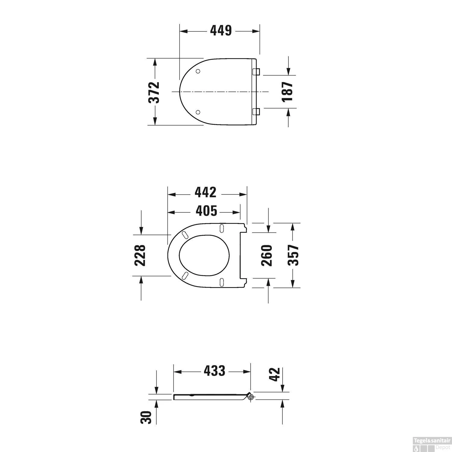 Duravit DuraStyle Basic Wandcloset Pack Diepspoel En Softclose Closetzitting 37.3x54x39.3 Cm Keramiek En Duroplast Wit 11 Duravit DuraStyle Basic Wandcloset Pack Diepspoel En Softclose Closetzitting 37.3x54x39.3 Cm Keramiek En Duroplast Wit - Afbeelding 9