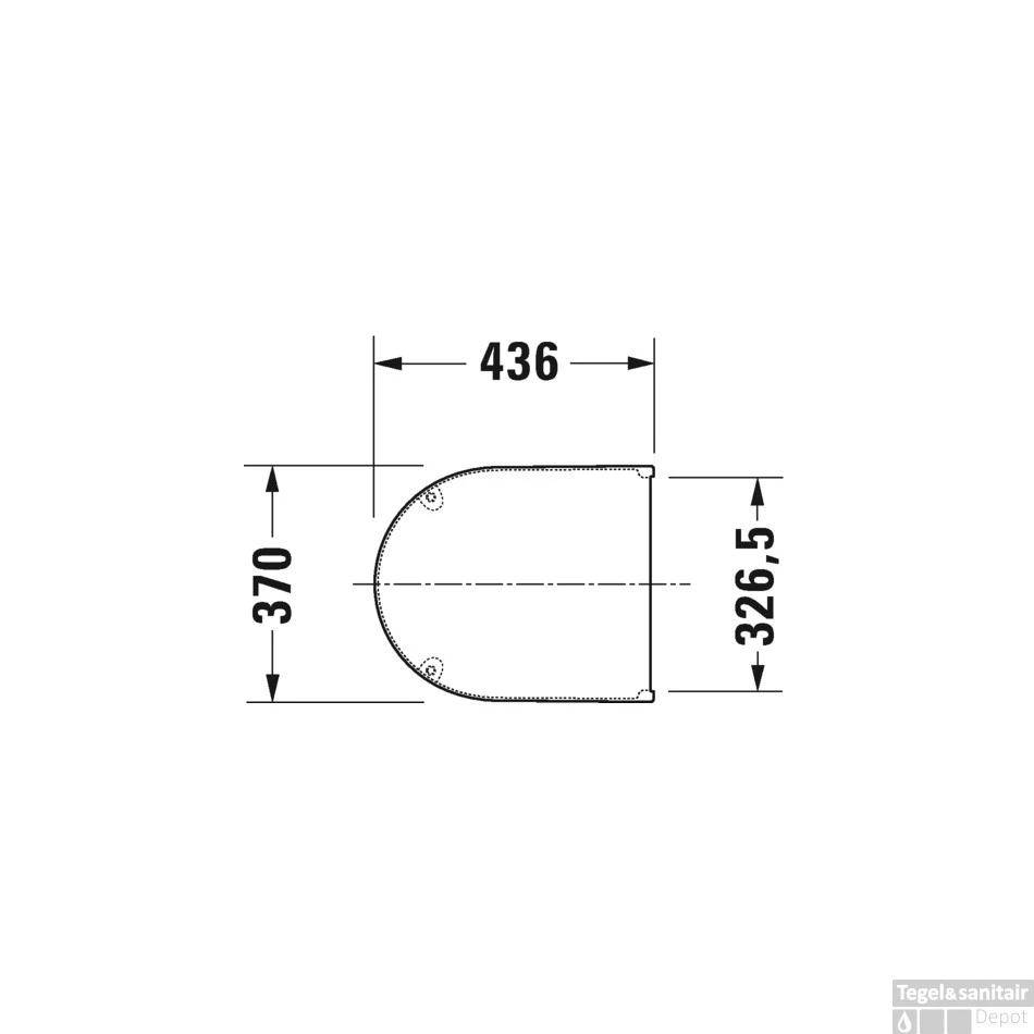 Duravit Starck 3 Closetzitting Met Deksel 37x43.6x3.8 Cm Thermoset Wit 6 Duravit Starck 3 Closetzitting Met Deksel 37x43.6x3.8 Cm Thermoset Wit - Afbeelding 4