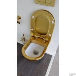 BWS Wandcloset Eva | Excl. Zitting | Met RVS Sproeier | Goud -Geberiter Meubels Geschaft e499fbed2139c61797e985b1b9236dd4