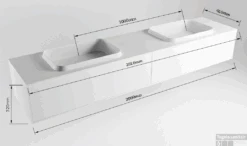 Badkamermeubelset Mondiaz Erin 200 Cm Met 2 Lades Met RIDGE Wastafel Dubbel Linen Zonder Kraangaten Greeploos Mat Linen 15 Badkamermeubelset Mondiaz Erin 200 Cm Met 2 Lades Met RIDGE Wastafel Dubbel Linen Zonder Kraangaten Greeploos Mat Linen -Geberiter Meubels Geschaft erin 200cm double 2 drawers 11313763178070