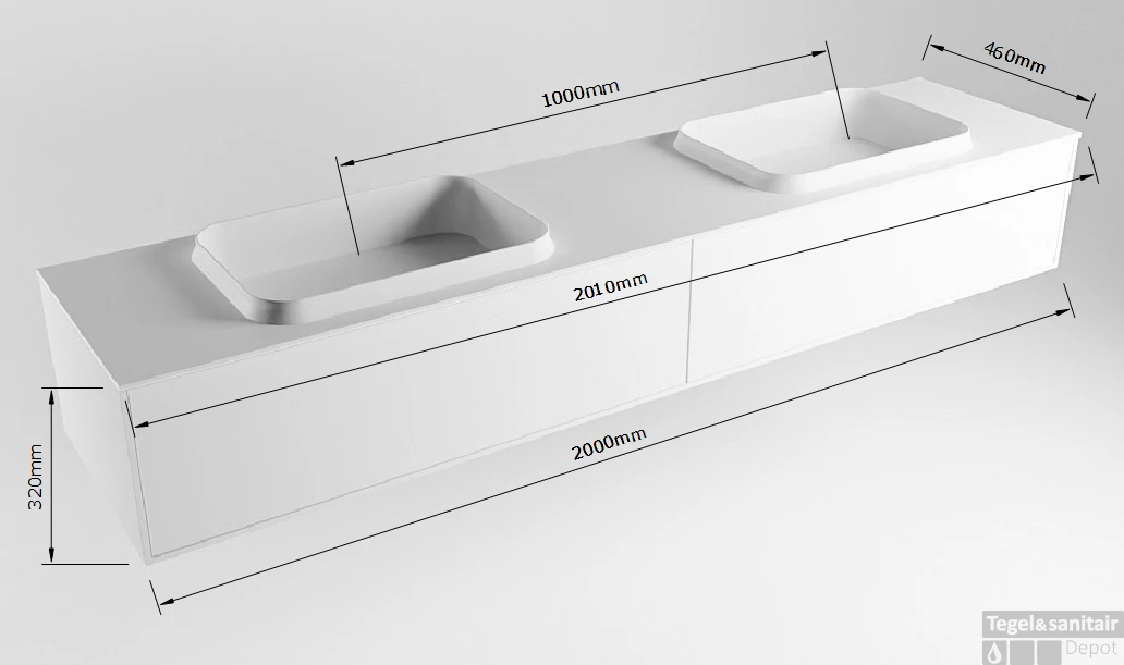 Badkamermeubelset Mondiaz Erin 200 Cm Met 2 Lades Met RIDGE Wastafel Dubbel Linen Zonder Kraangaten Greeploos Mat Linen 9 Badkamermeubelset Mondiaz Erin 200 Cm Met 2 Lades Met RIDGE Wastafel Dubbel Linen Zonder Kraangaten Greeploos Mat Linen - Afbeelding 7