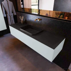 Badkamermeubelset Mondiaz Erin 150 Cm Met 1 Lade Met RIDGE Wastafel Midden Urban Zonder Kraangaten Greeploos Mat Clay 11 Badkamermeubelset Mondiaz Erin 150 Cm Met 1 Lade Met RIDGE Wastafel Midden Urban Zonder Kraangaten Greeploos Mat Clay -Geberiter Meubels Geschaft erin clay ridge urban top 0012