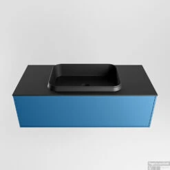 Badkamermeubelset Mondiaz Erin 100 Cm Met 1 Lade Met RIDGE Wastafel Midden Urban Met 1 Kraangat Greeploos Mat Jeans -Geberiter Meubels Geschaft erin jeans ridge urban google 3 0005