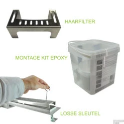 Mat Zwarte RVS Douchegoot Flens Met Uitneembaar Sifon 90x7cm 6,7cm Diep MAT ZWART ROOSTER -Geberiter Meubels Geschaft flens design rooster mat wit 8 8