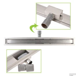 Mat Zwarte RVS Douchegoot Flens Met Uitneembaar Sifon 70x7cm 6,7cm Diep MAT ZWART ROOSTER 14 Mat Zwarte RVS Douchegoot Flens Met Uitneembaar Sifon 70x7cm 6,7cm Diep MAT ZWART ROOSTER -Geberiter Meubels Geschaft flens design rooster mat zwart 5