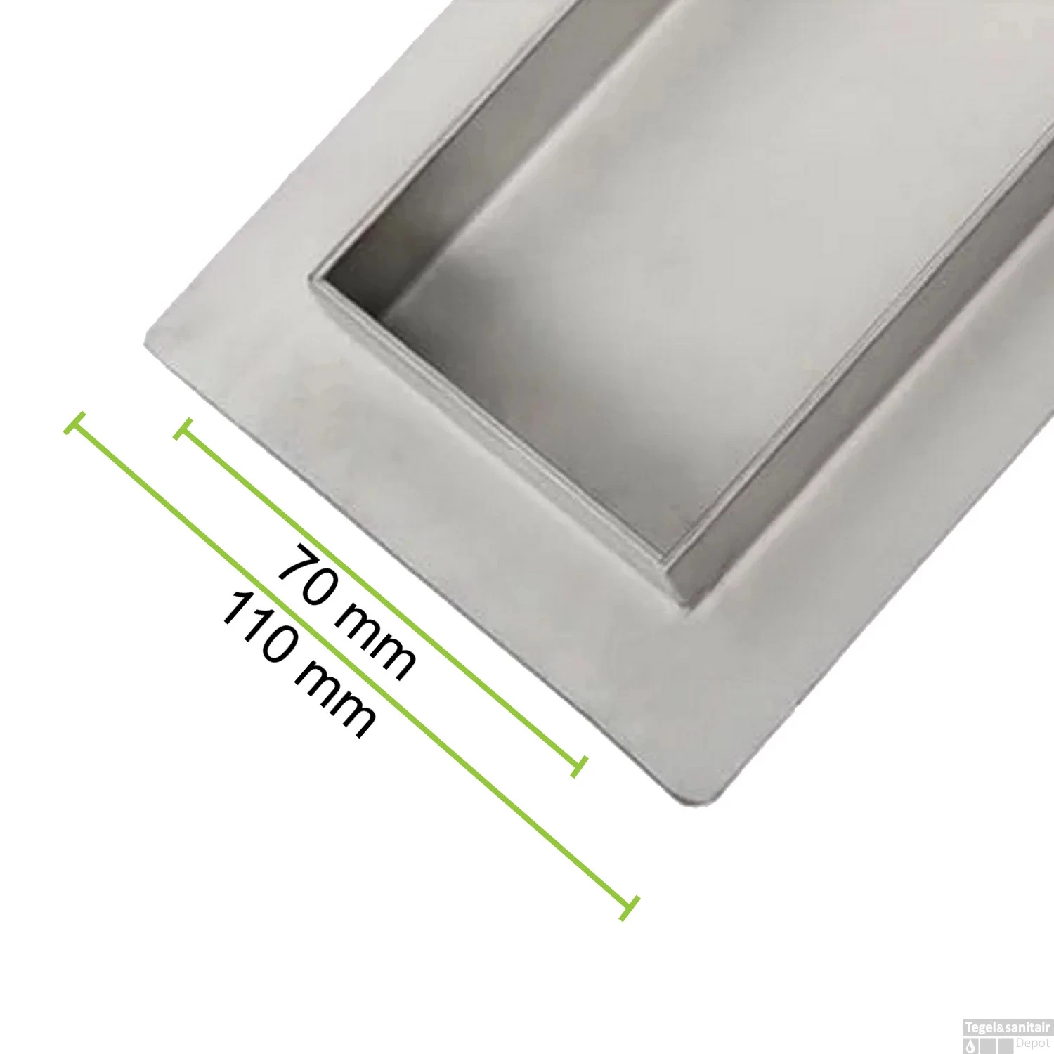 Mat Zwarte RVS Douchegoot Flens Met Uitneembaar Sifon 100x7cm 6,7cm Diep MAT ZWART ROOSTER 8 Mat Zwarte RVS Douchegoot Flens Met Uitneembaar Sifon 100x7cm 6,7cm Diep MAT ZWART ROOSTER - Afbeelding 6