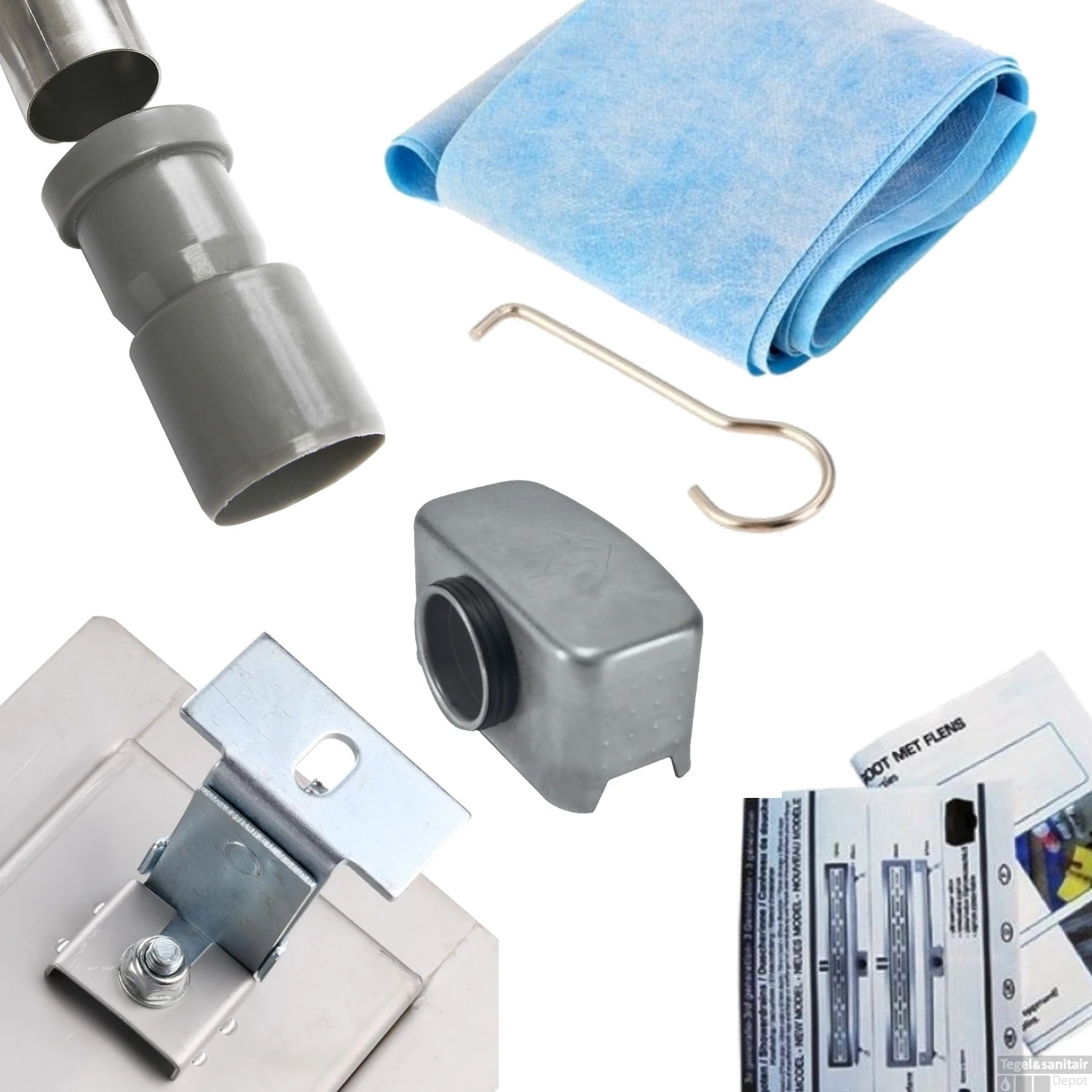 Mat Zwarte RVS Douchegoot Flens Met Uitneembaar Sifon 100x7cm 6,7cm Diep MAT ZWART ROOSTER 6 Mat Zwarte RVS Douchegoot Flens Met Uitneembaar Sifon 100x7cm 6,7cm Diep MAT ZWART ROOSTER - Afbeelding 4