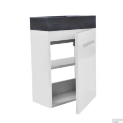 Fonteinkast Sanilux Trendline Stone Rechts Draaiend (3 Kleuren) -Geberiter Meubels Geschaft fonteinkast sanilux trendline stone ssp32040 r shop