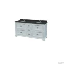 Badkamermeubel Set Van Heck Traditional 160 Cm Wit (7 Lades)