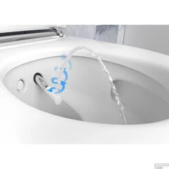 Douchewc Geberit Aquaclean Mera Comfort Met Geurafzuiging Warme Luchtdroging En Ladydouche Met Softclose En Deksel Chroom -Geberiter Meubels Geschaft geberit aquaclean mera comfort wandcloset douche wc chroom 4