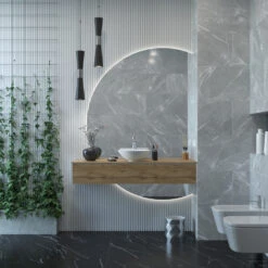 Badkamermeubelset Gliss Design Calypso 120 Cm Rustiek Eiken