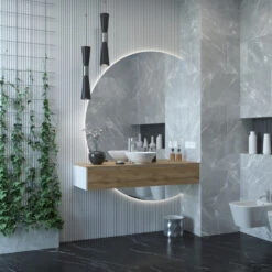 Badkamermeubelset Gliss Design Calypso 140 Cm Rustiek Eiken -Geberiter Meubels Geschaft gliss design calypso onderkast 140 cm rustiek eiken 2 4